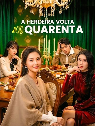 Capa da minissérie A Herdeira Volta Aos Quarenta Dublado a Herdeira Volta Aos 40 - Filha Falsa, Herdeira Verdadeira