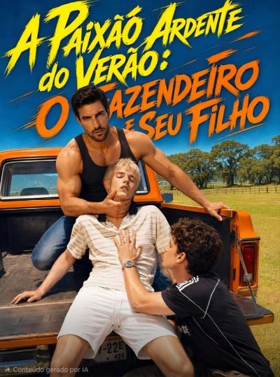Capa da minissérie A Paixão Ardente do Verão: o Fazendeiro e Seu Filho Bl