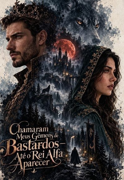 Capa da minissérie Chamaram Meus Gêmeos de Bastardos Até o Rei Alfa Aparecer