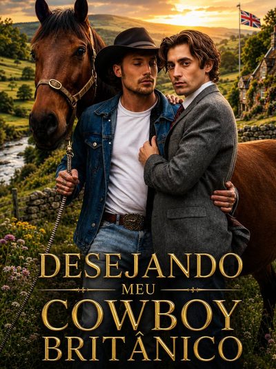 Capa da minissérie Desejando Meu Cowboy Britânico Bl �