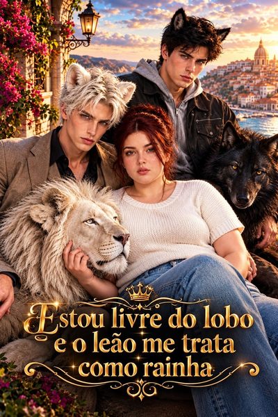 Capa da minissérie Estou Livre do Lobo e o Leão Me Trata Como Rainha