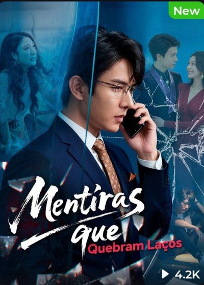 Capa da minissérie Mentiras que Quebram Laços 🫰🏼