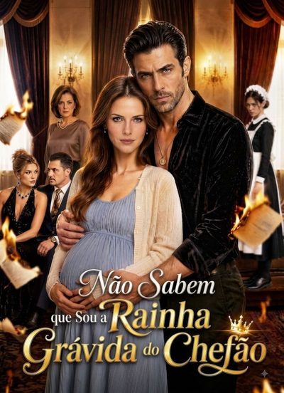 Capa da minissérie Não Sabem que Sou a Rainha Grávida do Chefão