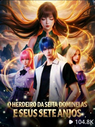 Capa da minissérie O Herdeiro da Seita Dominei-as e Seus Sete Anjos