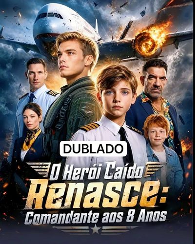 Capa da minissérie O Herói Caído Renasce: Comandante Aos 8 Anos Dublado