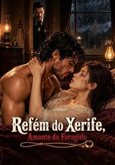 Capa da minissérie Refém do Xerife,amante do Foragido
