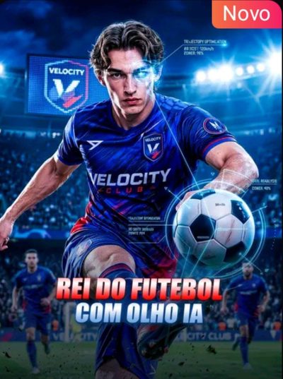 Capa da minissérie Rei do Futebol com Olho Ia