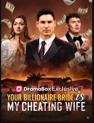 Capa da minissérie Your Billionaire Bride Is My Cheating Wife Sua Noiva Bilionária É Minha Esposa Infiel